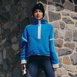 Free People Mountain High Half Zip Fleece Size Sm